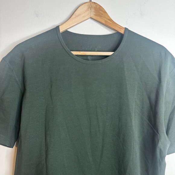 BYLT Shirt Mens Large Green Premium Basics Drop Cut Lux Soft Short Sleeve Tee - Picture 2 of 10